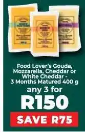 Food Lover's Market Food Lover’s Gouda, Mozzarella, Cheddar or White Cheddar offer