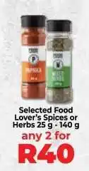 Food Lover's Market Selected Food Lover’s Spices or Herbs offer