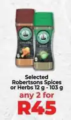 Food Lover's Market Selected Robertsons Spices or Herbs offer