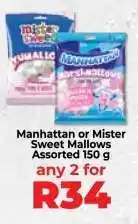 Food Lover's Market Manhattan or Mister Sweet Mallows Assorted 150 g offer