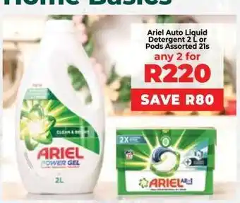 Food Lover's Market Ariel Auto Liquid Detergent 2L or Pods Assorted 21s offer