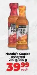 Food Lover's Market Nando's Sauces Assorted offer