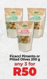 Food Lover's Market Ficacci Pimento or Pitted Olives 200 g offer