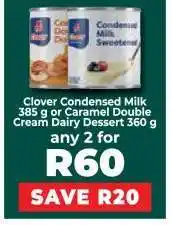 Food Lover's Market Clover Condensed Milk or Caramel Double Cream Dairy Dessert offer