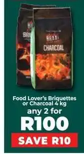 Food Lover's Market Food Lover’s Briquettes or Charcoal 4 kg offer