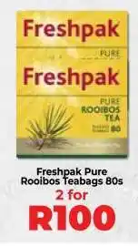 Food Lover's Market Freshpak Pure Rooibos Teabags 80s offer