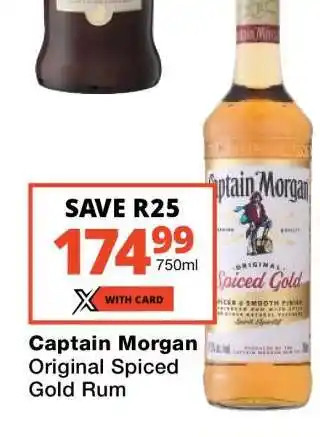 Checkers Captain Morgan Original Spiced Gold Rum offer
