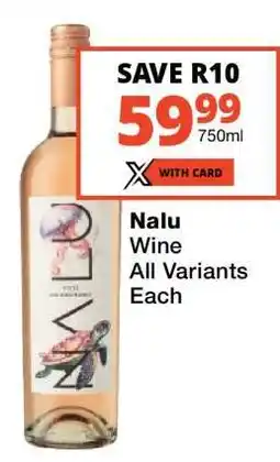 Checkers Nalu Wine offer