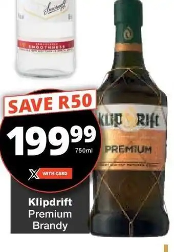 Checkers Klipdrift Premium Brandy offer