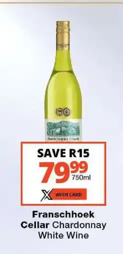Checkers Franschhoek Cellar Chardonnay White Wine offer