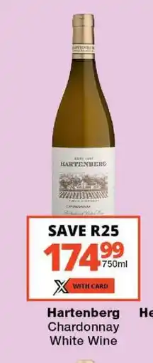 Checkers Hartenberg Chardonnay White Wine offer