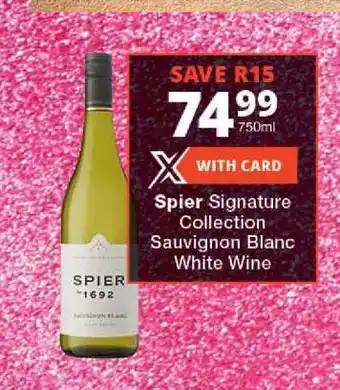 Checkers Spier Signature Collection Sauvignon Blanc White Wine offer