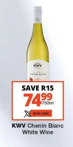 Checkers KWV Chenin Blanc White Wine offer