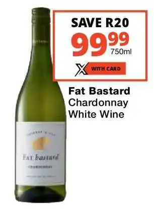 Checkers Fat Bastard Chardonnay White Wine offer