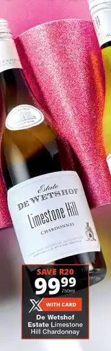 Checkers De Wetshof Estate Limestone Hill Chardonnay offer
