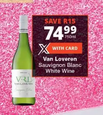 Checkers Van Loveren Sauvignon Blanc White Wine offer