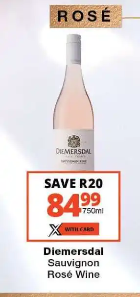 Checkers Diemersdal Sauvignon Rosé Wine offer