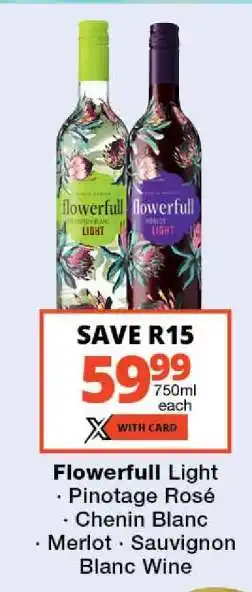 Checkers Flowerfull Light Wine offer