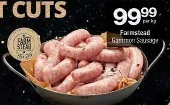 Checkers Farmstead Gammon Sausage offer