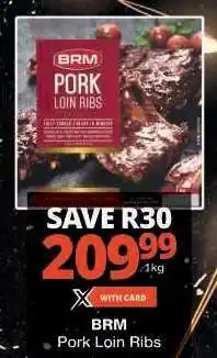 Checkers BRM Pork Loin Ribs offer