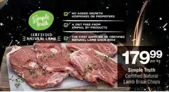 Simple Truth Certified Natural Lamb Braai Chops