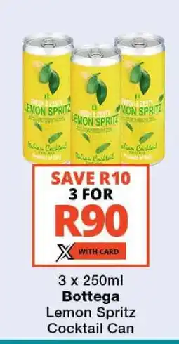 Checkers Bottega Lemon Spritz Cocktail Can offer