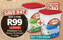 Checkers Président Feta Cheese offer