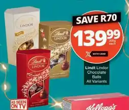 Checkers Lindt Lindor Chocolate Balls offer