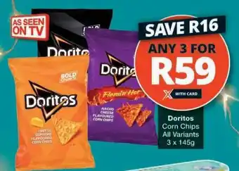Checkers DORITOS CORN CHIPS offer