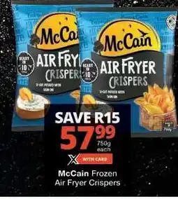 Checkers McCain Frozen Air Fryer Crispers offer