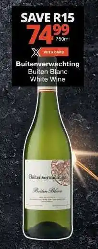 Checkers Buitenverwachting Buiten Blanc White Wine offer