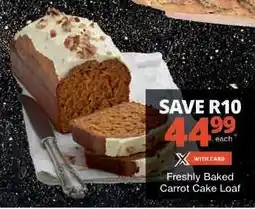Checkers Freshly Baked Carrot Cake Loaf offer