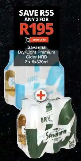 Checkers Savanna Dry/Light Premium Cider NRB offer