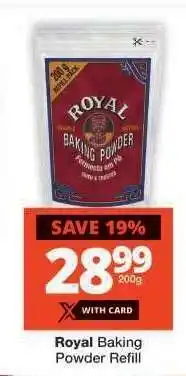 Checkers ROYAL BAKING POWDER REFILL offer