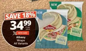 Checkers Albany Wraps offer