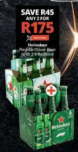 Checkers Heineken Regular/Silver Beer offer