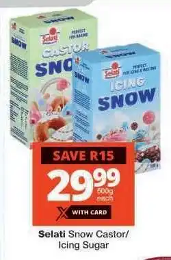 Checkers Selati Snow Castor/Icing Sugar offer