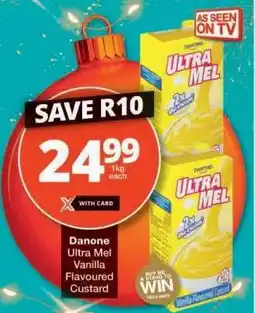 Checkers Danone Ultra Mel Vanilla Flavoured Custard offer