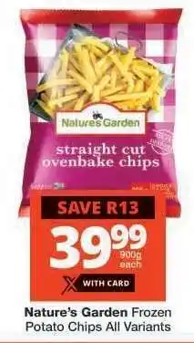 Checkers Nature's Garden Frozen Potato Chips offer