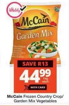 Checkers McCain Frozen Country Crop/Garden Mix Vegetables offer