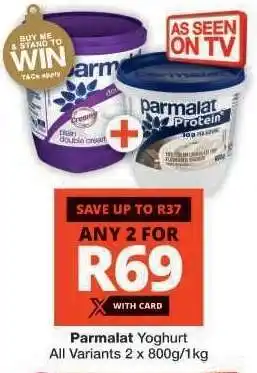 Checkers Parmalat Yoghurt offer