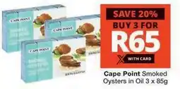 Checkers Cape Point Smoked Oysters in Oil offer