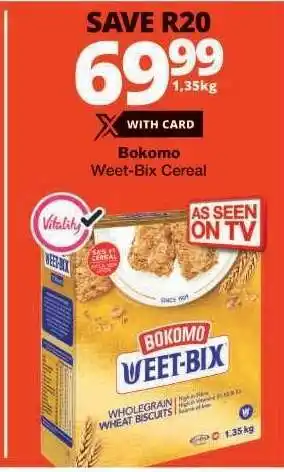 Checkers Bokomo Weet-Bix Cereal offer