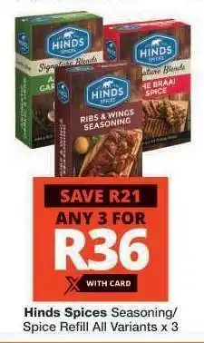 Checkers Hinds Spices Seasoning/Spice Refill offer