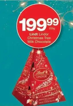 Checkers Lindt Lindor Christmas Tree Milk Chocolate offer