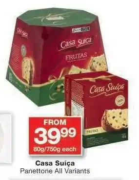 Checkers Casa Suíça Panettone offer