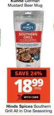 Checkers HINDS SPICES SOUTHERN GRILL ALL-IN-ONE SEASONING offer