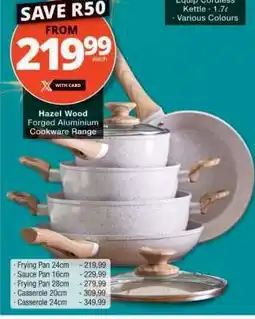 Checkers Hazel Wood Forged Aluminum Cookware Range offer