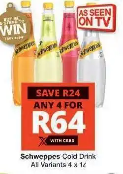 Checkers Schweppes Cold Drink offer