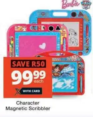 Checkers Character Magnetic Scribbler offer